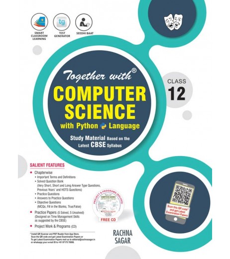 Together With Computer Science with Python Study Material for Class 12 | Latest Edition CBSE Class 12 - SchoolChamp.net